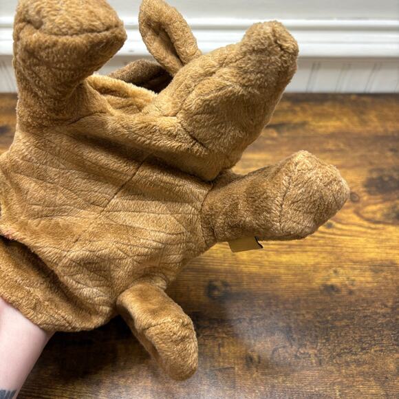 Folkmanis Armadillo Hand Puppet Play Pretend Theatre Plush Stuffed Animal Toy - Picture 14 of 16